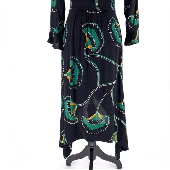 Ba&sh Lalie Floral Asymmetrical Midi Dress - Picture 7 of 9